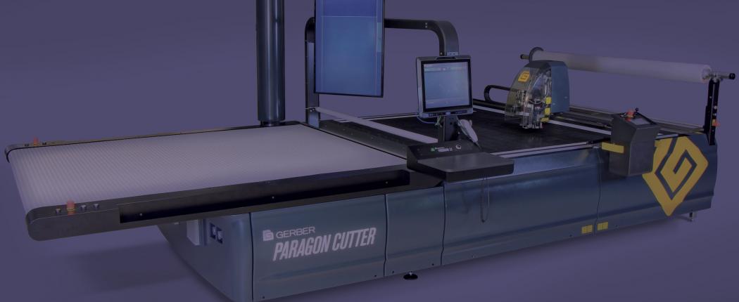 Gerber Paragon multi-ply cutting machine for upholstered furniture